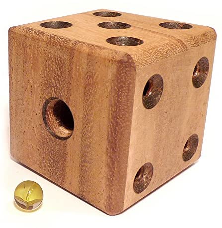 Logica Puzzles Art. Labyrinth Dice - 3D Brain Teaser in Fine Wood - Difficulty 4/6 Extreme - Leonardo da Vinci Collection - Image 2