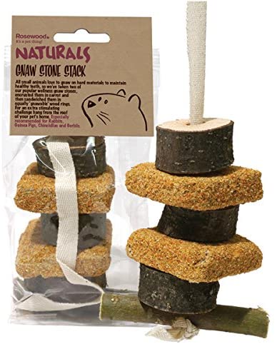 Rosewood Naturals Edible Gnaw Stone Stack, Small Animal Treat and Gnaw Toy for Rabbits Guinea Pigs, Chinchillas, Degus - Image 2