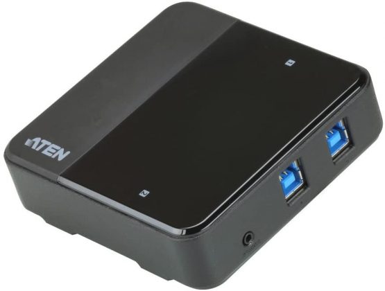 ATEN US3324 2-Port USB to USB-C Sharing Black