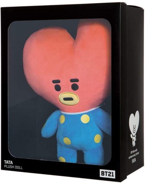 AURORA BT21 Official Merchandise, TATA Soft Toy, Medium, 61319, Blue and Red - Image 3