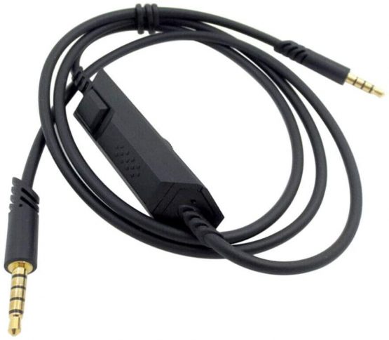 Jerilla Cable for ASTRO A10/A40/A30/A50/Logitech G233/G433 Wired Gaming Headset - with Remote Microphone Volume Control (1.2m/3.9ft)