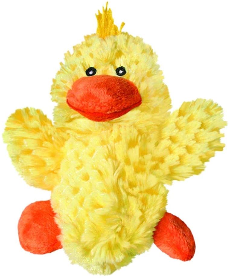 KONG Plush, Low Stuffing Squeaky Duck Dog Toy Replacement Squeaker