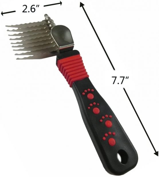 OFKPO Pet Dematting Comb,Detangling Matted or Knotted Undercoat Hair Grooming Accessories Tool for Dog,Cat - Image 4