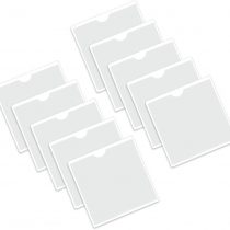 upain Permit Holder for Car Windscreen Square 10 Packs Parking Permit Holder for Permits Badges Passports 105 x 105mm