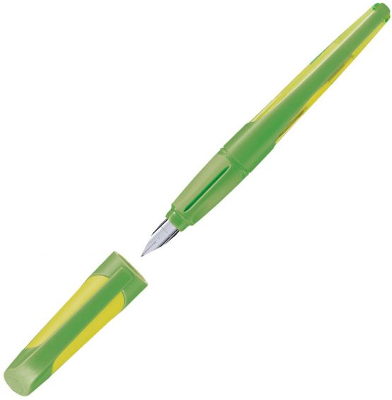 Ergonomic School Fountain Pen - STABILO EASYbuddy M Nib Lime/Green - Image 3