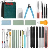 WMYCONGCONG 39 PCS Gundam Model Tools Kit Model Basic Tools Craft Set Hobby Building Craft Set for Professional Gundam Car Model Building Repairing Fixing