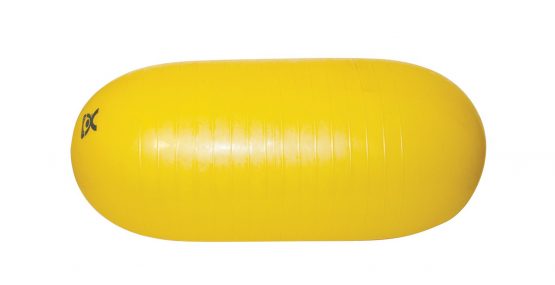 Exercise roll / motoric ball / pill-shaped fitness ball - Cando Pill Ball - yellow, 40 cm x 90 cm