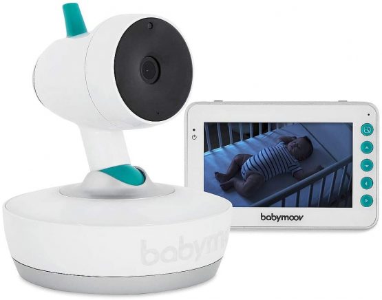 Babymoov YOO Moov Motorised Video Baby Monitor with Camera and Night Vision, 2 way talkback, zoom, remote pan and tilt, night light, temperature indicator