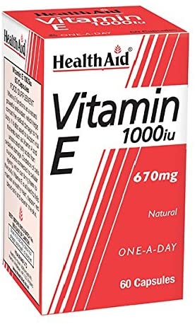 HealthAid Vitamin E 1000iu - 60 Capsules, 60 count (Pack of 1)