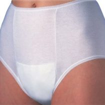 Ladies Pants with Pad, X-Large (Hips 42-44"), White (Eligible for VAT relief in the UK), Dry Layer to Reduce Dampness, No Liners or Disposable Pads Required, Moderate Incontinence, Machine Washable