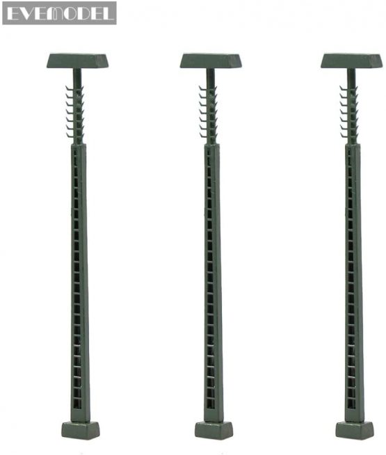 LQS51N 3pcs Model Railway operating lights Lattice Mast lamp Bright White Track light N Scale 7cm