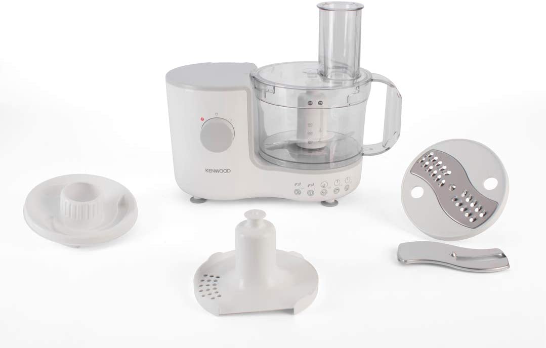 Kenwood Compact Food Processor, 1.4L Bowl, Blender, Emulsifying, Chopping Blade, Shredder Disc 400W, FP120, White - Image 2