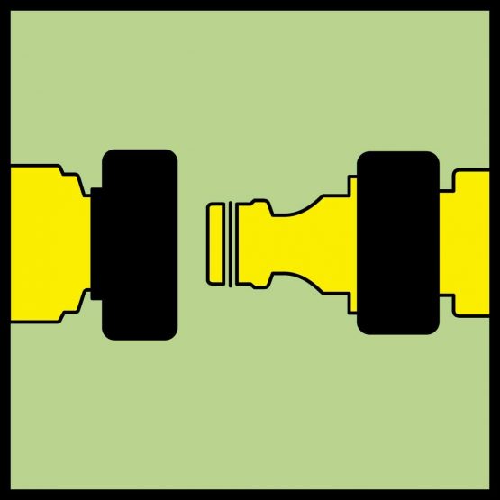 Kärcher 26450150 Brass 1/2 Inch Hose Coupling, Black, Brass - Image 2