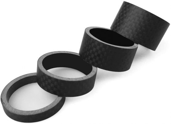 PLATT Bike Headset Spacer Full Carbon Fiber Bicycle Stem Headset Spacer Fit 1 1/8-Inch Compatible with MTB Bike Road Bikes (4Pcs) - Image 3