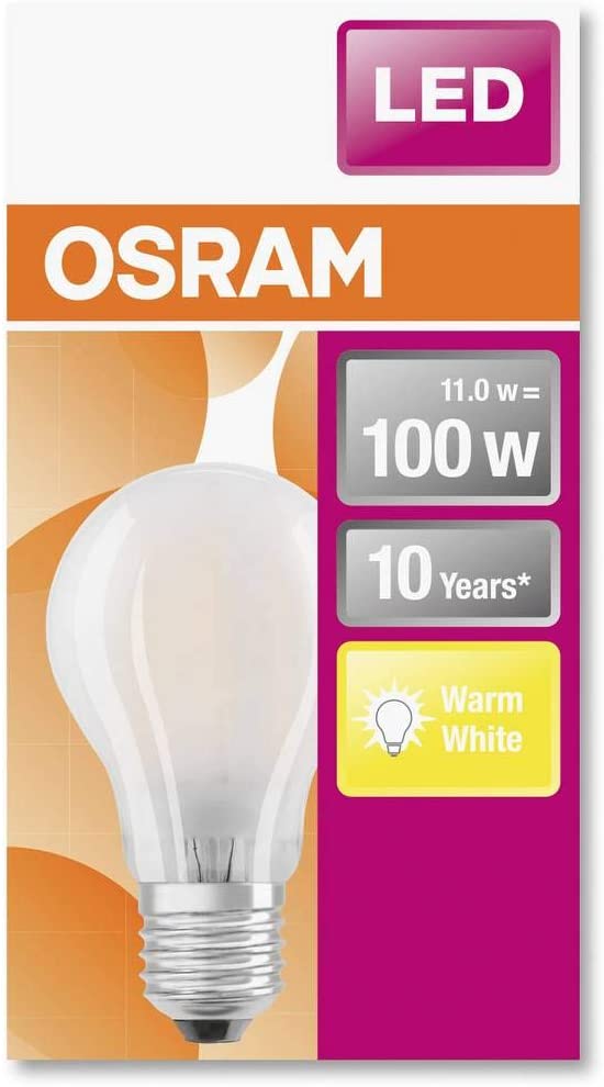Osram 4058075124660 LED EEK D (A - G) E27 Glühlampenform 11W = 100W Warm white (diameter x L) 60mm x 105mm - Image 2