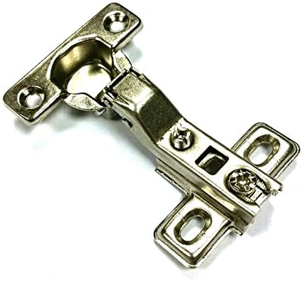 Merriway BH06007 Cabinet Hinge 26mm 95 Degree Cruciform ZP Slide-On Inset, Set of 2 Piece