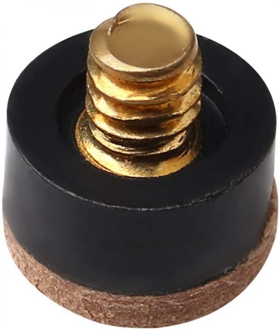 ZHIYE Screw on Tips 10 mm 0.4 inch Cue Tips Screw On for Pool Cues and Snooker Easy to fit, 20 pieces Brown - Image 4