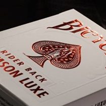 Bicycle Rider Back Crimson Luxe | Red | by US Playing Card Co | Poker Deck | Collectable