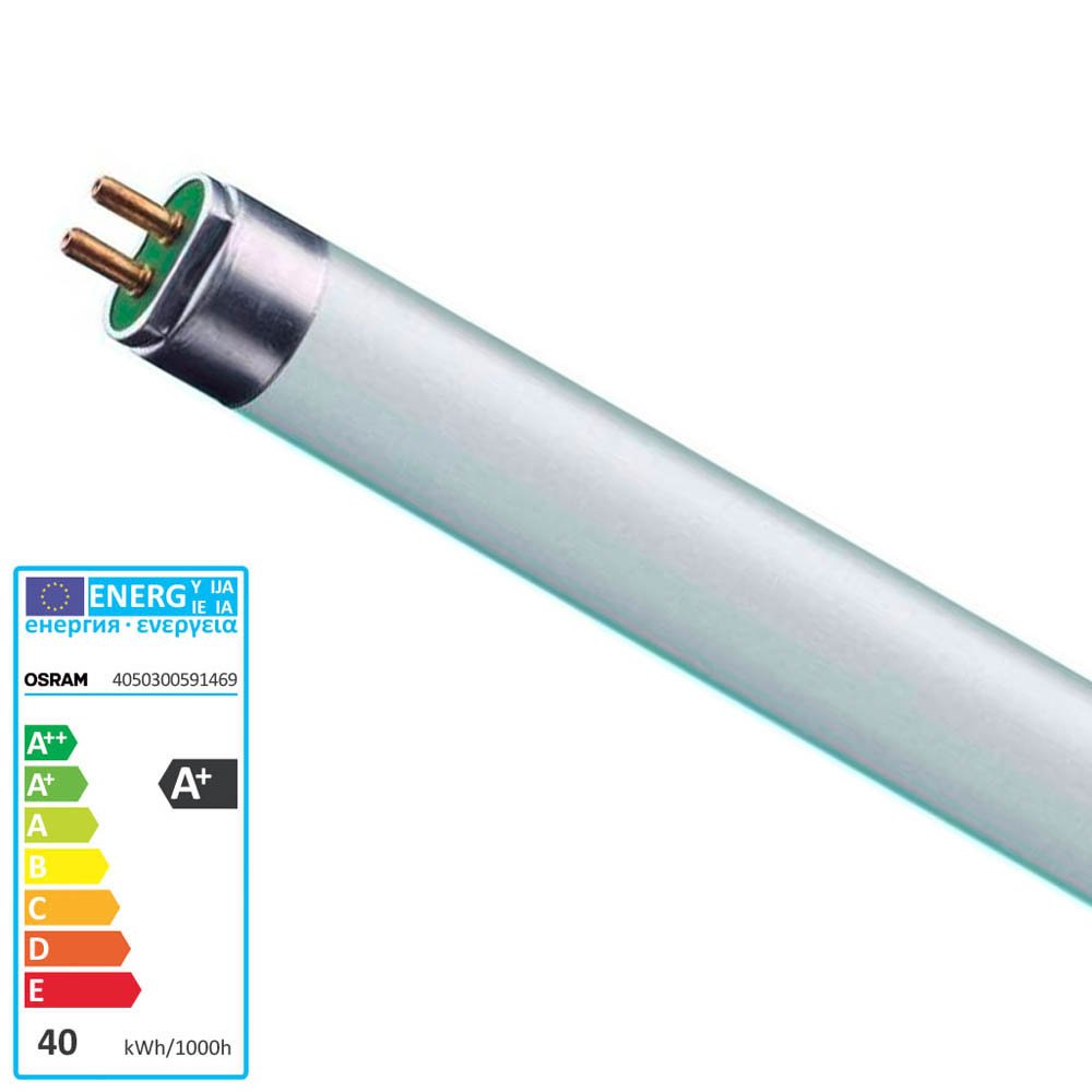 Osram 35 Watt Lumilux T5 High Efficiency Fluorescent Tube Lamps, White, 16 mm
