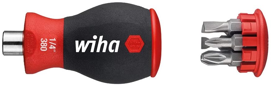 Wiha 3801-04 Stubby 1/4'' (380104), Color, Schlitz, Pozidriv