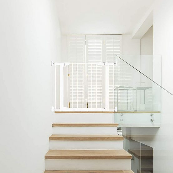 Stair Gate Wall Protector, 4 Pcs Stair Gate Extension Wall Guard for Protecting Stair, Door, Wall Surface, Babies & Pets Safety - Image 2