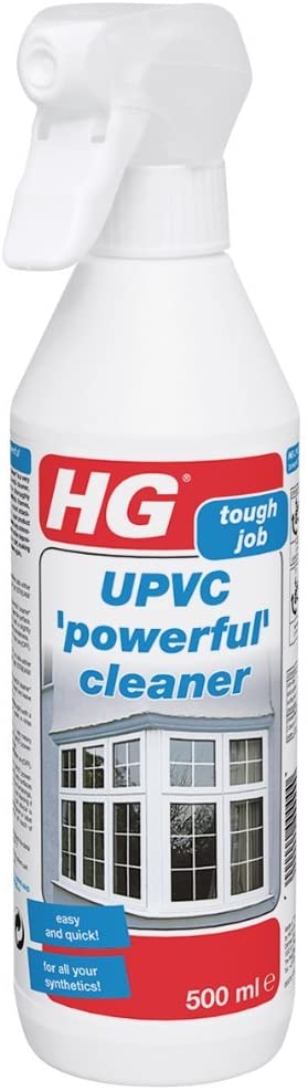HG UPVC Powerful Cleaner, Quick & Easy, Ideal for Doors & Window Frames - 500ml, White, 500 ml (Pack of 1)