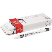 Neocolor 2, 8 mm, white, 10 pc