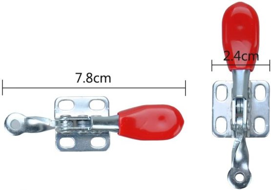 IMAGINE  New 4PCS Hand Tool Toggle Clamp 201A Antislip Red Horizontal Clamp 201-A  - Image 3
