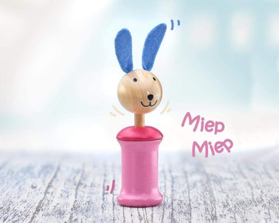 Selecta 61057 Anni Hare Grab Toy with Squeaker, 17 cm, Multi-Coloured - Image 2