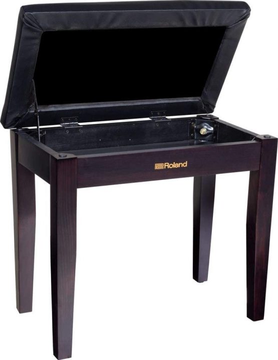 Roland Piano Bench with Storage Compartment, Rosewood - RPB-100RW - Image 2
