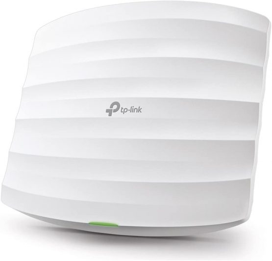 TP-Link AC1350 Wireless Access Point, Wi-Fi Dual Band with MU-MIMO, 1 Gigabit Ethernet Port Support 802.3af/at/24V Passive PoE, Support Multiple SSIDs, Easily Mount to Wall or Ceiling (EAP225)