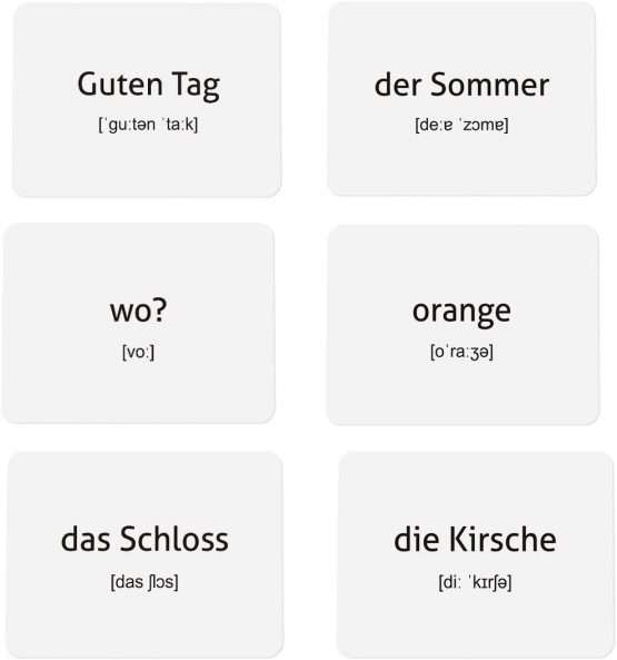 CARDDIA German Vocabulary Flashcards for Beginners (Illustrations - with Example Sentences) - Image 3