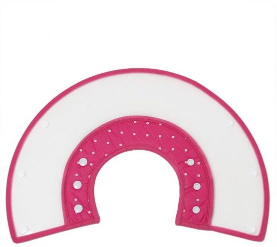 Vivifying Pet Cone, Adjustable 6.7-9 Inches Lightweight Elizabethan Collar for Puppies, Small Dogs and Cats (Pink) - Image 3