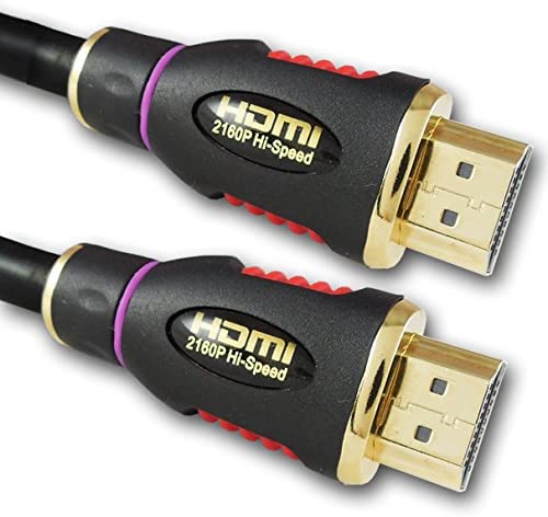 AKORD® PREMIUM v2.0 HDMI Cable HDTV 3D 4K UHD 2160P Lead (1 Metre), Black