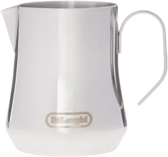 De'Longhi DLSC060 ECO 311.W / BK / R / B milk jug, 18/8 stainless steel, 350 ml - Image 2