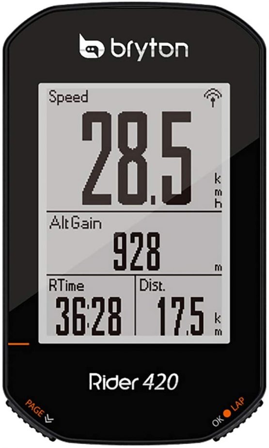 Bryton Unisex's Rider 420E GPS Cycle Computer, Black, 83.9x49.9x16.9