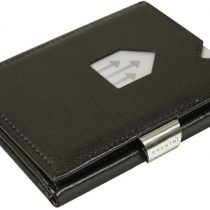 EXENTRI Leather Trifold Wallet - RFID Blocking w/Stainless Steel Locking Clip