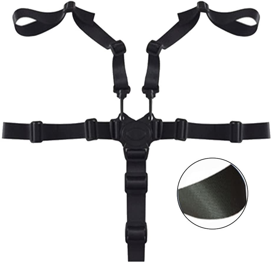 5 Point Child Harness Protection Strap,Adjustable Swivel Hook Baby Seat
