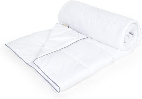 DecoKing 200x200 cm Summer Duvet Quilt Hypoallergenic 100% Microfibre Oeko Tex Standard 100 White Libra - Image 2