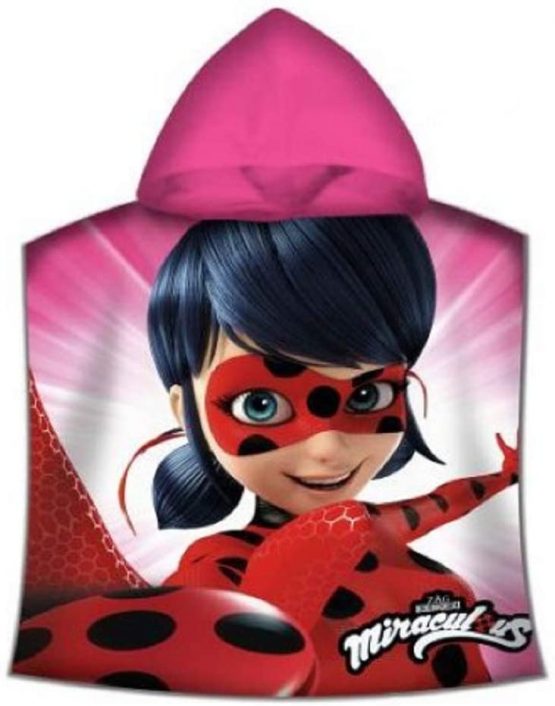 Miraculous Tales of Ladybug and Cat Noir LB17108 Poncho, Kids, Multicolour, Cotton. - Image 2