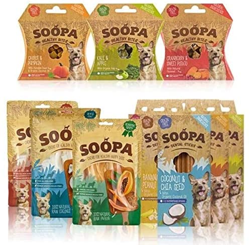 Soopa Kale & Apple Healthy Bites, Human-Grade, Grain-Free, Natural Dog Treats for Small Dogs Medium, Large, Puppy - Image 3