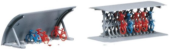 Faller 272535 Bicycle Stands and Bicycles Set of 2