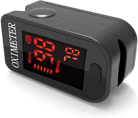 Oxygen Monitor Finger,Pulse Oximeter Oxygen Saturation Monitor Spo2 Fingertip Pulse Oximeter Adult and Child with LED Display with Lanyard