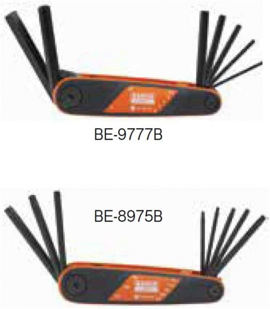 Bahco 9777B 2.5 - 10mm Folding Hex Key Set (7 Pieces) - Image 3
