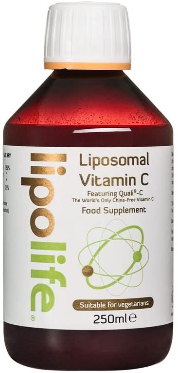lipolife LVC1 Liposomal Vitamin C Liquid 240ml, High Strength, 48 Days Supply, No Tablets