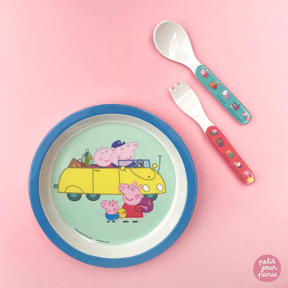 Petit Jour Paris - 2-Piece Cutlery Set Peppa Pig - Suitable for The Small Hands!, Mehrfarbig - Image 4