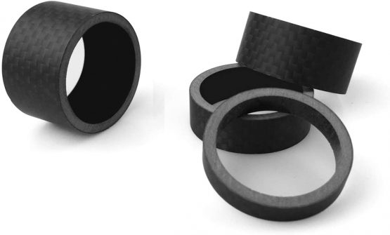 PLATT Bike Headset Spacer Full Carbon Fiber Bicycle Stem Headset Spacer Fit 1 1/8-Inch Compatible with MTB Bike Road Bikes (4Pcs) - Image 2