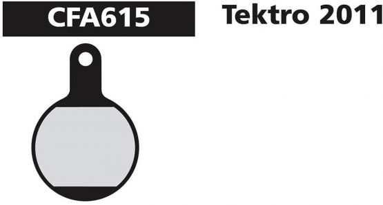 EBC Tektro Lyra / IOX.11 Disc Brake Pads, Green – Organic (Standard), (CFA615) - Image 2