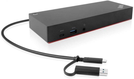 Lenovo 40AF0135UK ThinkPad Hybrid USB-C with USB-A Dock - Docking station - USB-C - GigE - 135 Watt - GB - for ThinkPad L480 L580 T480s X1 Yoga X280 - (Laptops > Laptop Docking Stations) - Image 4