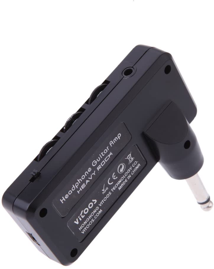 ammoon Electric Guitar Headphone Amplifier, Mini Rechargeable USB